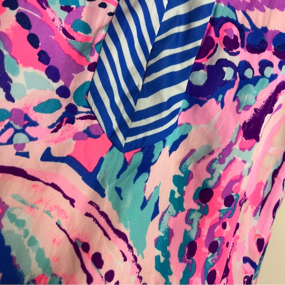 Lilly Pulitzer Achelle Top in Colony Coral Shell Out Size M - Picture 11 of 16
